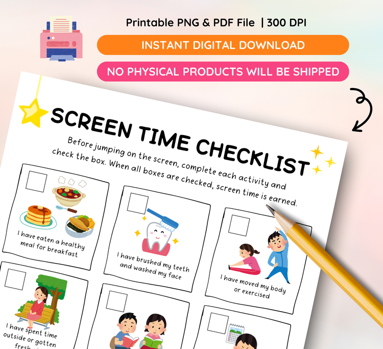 Screen Time Checklist