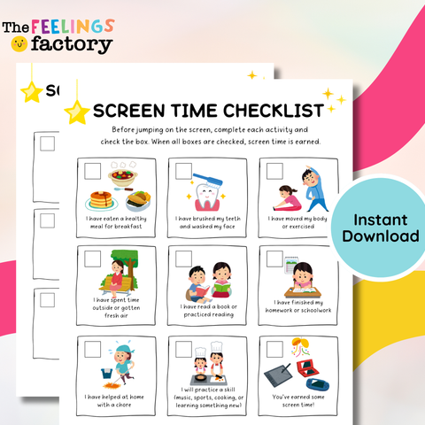 Screen Time Checklist