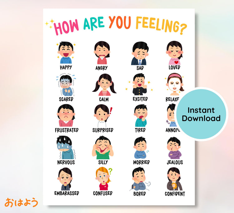 How Are You Feeling? Emotions Chart Poster