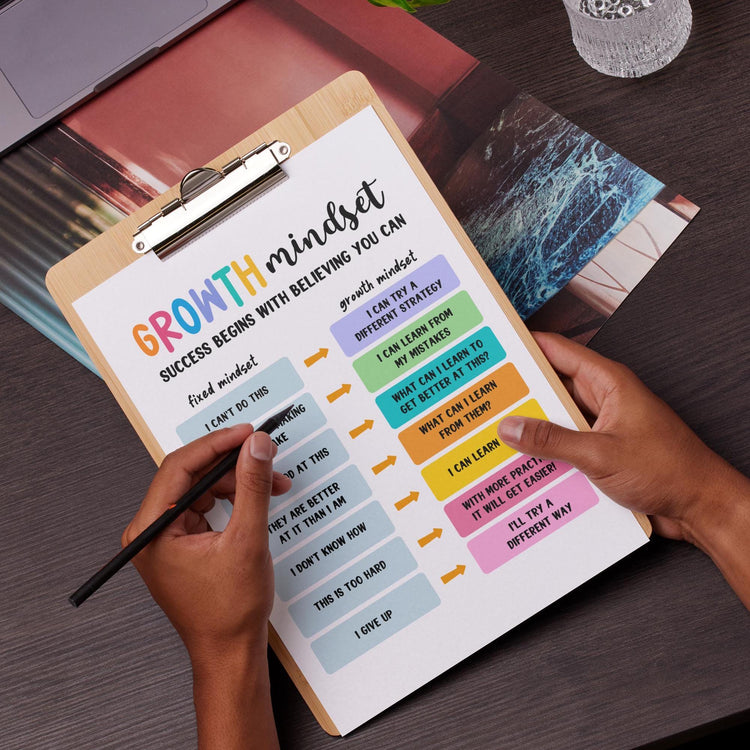 Growth Mindset Poster: Kids Affirmation Prints, Calm Down Corner (Digital Download)