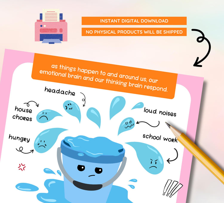 Changing Emotions Workbook, Feelings & Coping Skills Activities, Mental Health Worksheets, Emotional Regulation, Instant Download