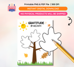 Gratitude Grows Here Worksheets