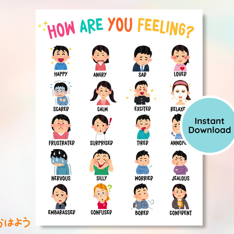 How Are You Feeling? Emotions Chart Poster