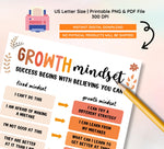Growth Mindset Poster: Boho Kids Affirmation Print (Digital Download)