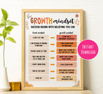 Growth Mindset Poster: Boho Kids Affirmation Print (Digital Download)