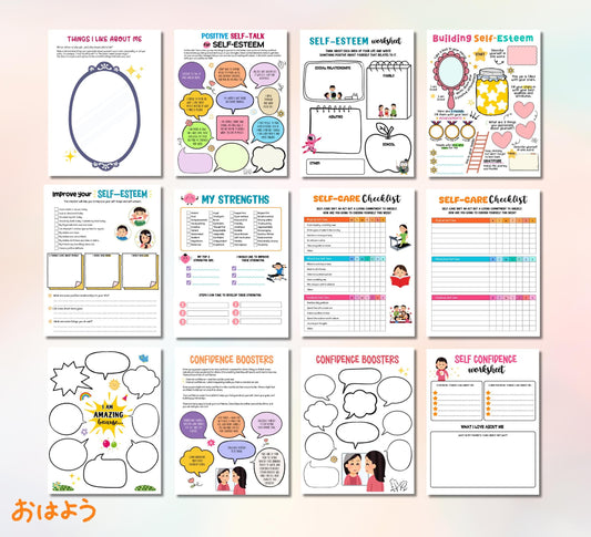 Self esteem worksheets
