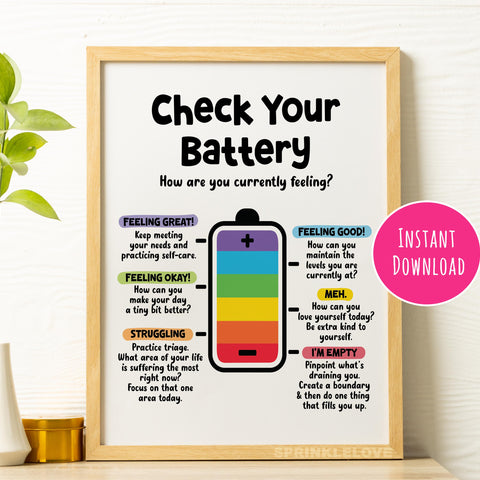 Check Your Battery, Zones of Regulation (Digital Download)