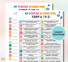 A-Z Positive Affirmations Worksheet: Kids & Teens Mental Health (Digital Download)