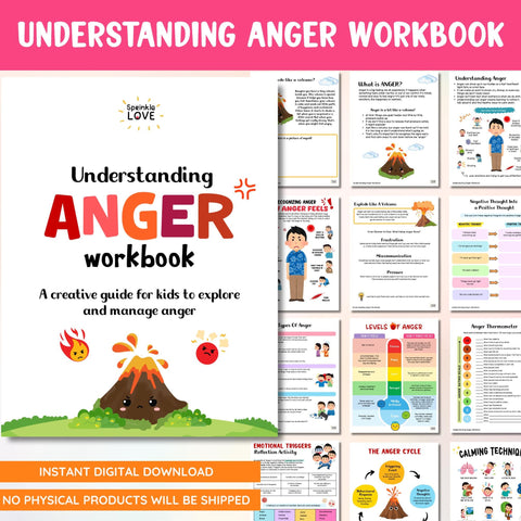 Anger Management Workbook: Therapy Activities & Coping Skills (Digital Download)