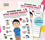 Anger Management Workbook: Therapy Activities & Coping Skills (Digital Download)