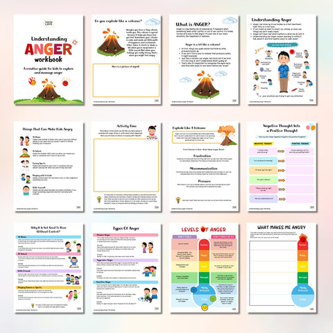 Anger Management Workbook: Therapy Activities & Coping Skills (Digital Download)