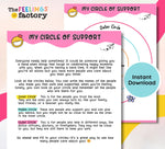 Circle of Support Worksheet: SEL Activity for Kids & Teens (Digital Download)