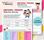 Emotional Triggers Worksheet: Coping Skills & Emotion Management (Instant Download)