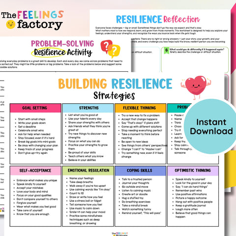 Resilience Strategy Activity: Stress Management & Coping (Digital Download)
