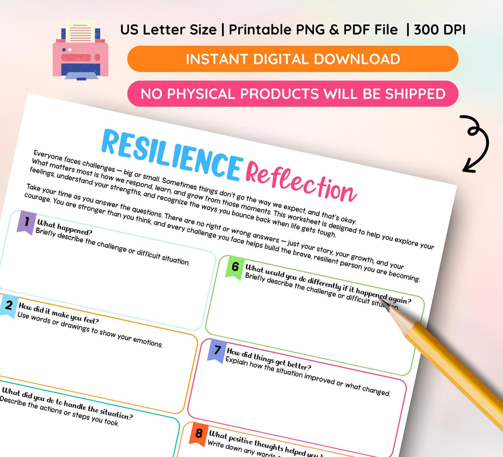 Resilience Strategy Activity: Stress Management & Coping (Digital Download)