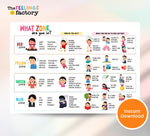 Self-Regulation Poster: Feelings Thermometer, Zones of Regulation (Digital Download)