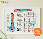 Anger Thermometer Printable, Kids & Teens, Emotional Regulation (Instant Download)