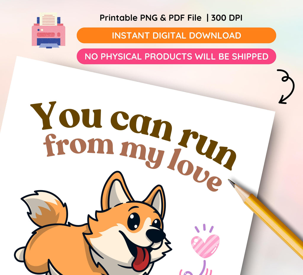 Dog Love Quote Print: Colorful Pet Lover Wall Art (Digital Download)