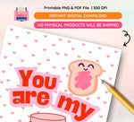 You Are My Jam Valentine Printable, Kids Poem Card (Digital Download)