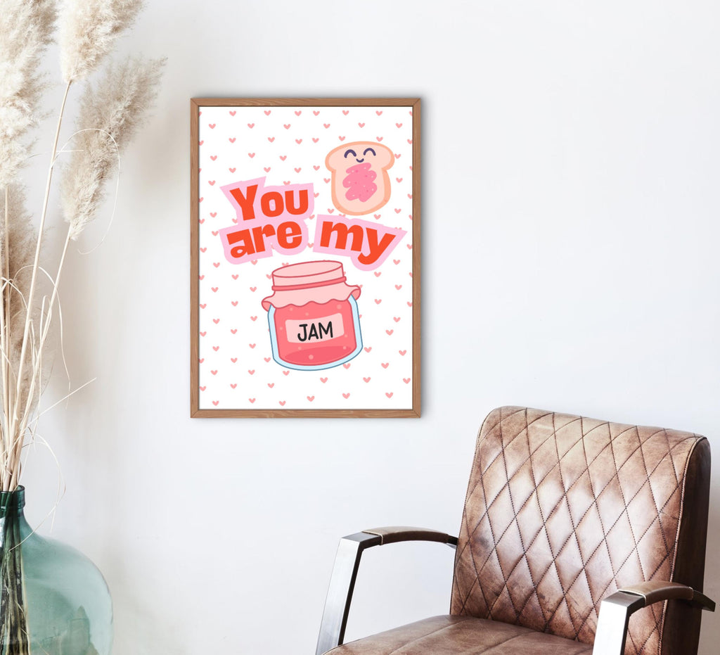 You Are My Jam Valentine Printable, Kids Poem Card (Digital Download)