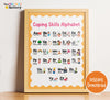 Coping Skills Alphabet Poster: Calming Strategies for Kids (PDF Downloadable Print