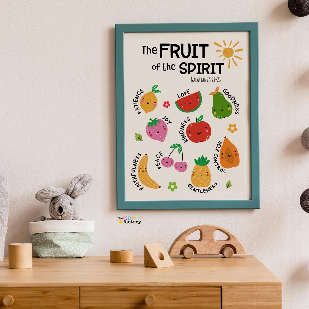 Fruit of the Spirit Printable Wall Art: Christian Homeschool Decor (Digital Download)