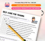 Trauma Coping Skills Worksheets: Mental Health, Self-Care (PDF Download)