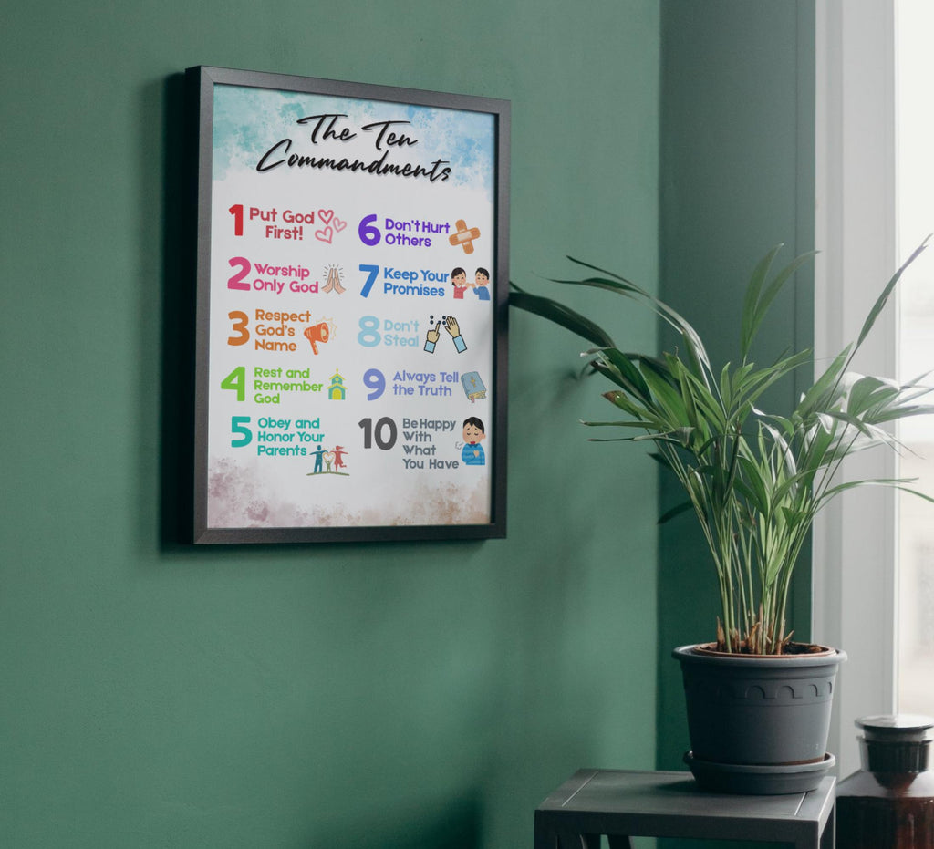 Kids Christian Wall Art Prints: Fruits of the Spirit, Armor of God (Digital Download)