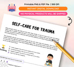 Trauma Coping Skills Worksheets: Mental Health, Self-Care (PDF Download)