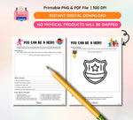 You Can Be A Hero Printable Worksheets, Courage Activity, Strength Resilience Activity, Emotional Wellness Self Esteem PDF, Digital Download